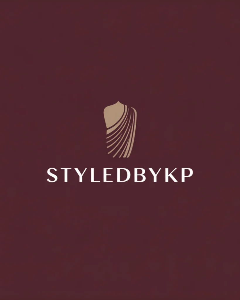 Logo styledbykp online saree boutique in kerala